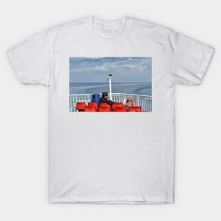 A couple relaxing on the Caledonian Isles Ferry to the Isle of Arran T-Shirt